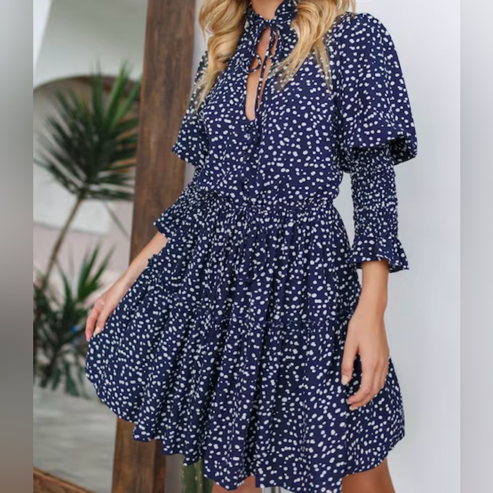 Bali Elf Simone Polka Dot Mini Dress - Picture 2 of 16